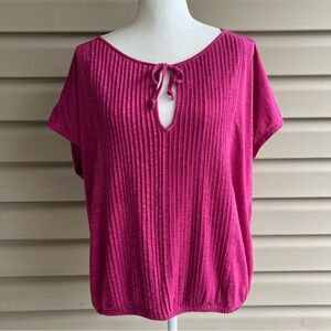 •PrAna• Ocupas Popover Top in Orchid Bloom Pink - Size XL